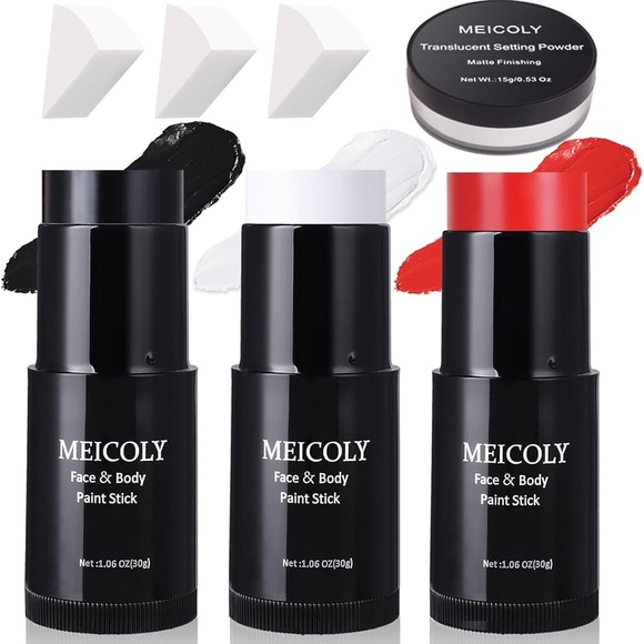 Bundle of Face Painting Sets and 2 sets of Brushes with 3 Paint Sticks - Picture 5 of 16